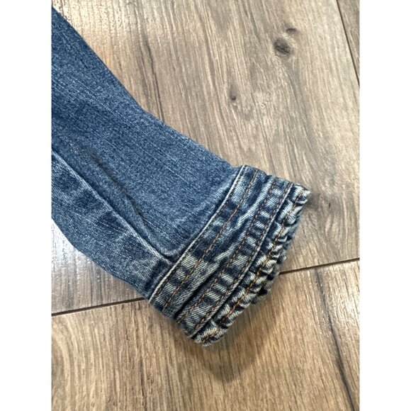 Tommy Hilfiger Baby Denim Jacket 12-18 Months Blue Jean Ruffle Button-Up - Picture 4 of 13